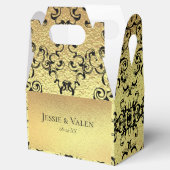 金ゴールドとブラックスワールゴシック結婚ズ フェイバーボックス (オープン)