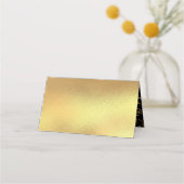 金ゴールドとブラックスワールゴシック結婚ズ プレイスカード (裏面)