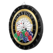 金ゴールドとブラックトランプのポーカーダーツボード ダーツボード (正面右)