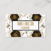 金ゴールドとブラックハニービー 名刺 (裏面)