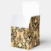 金ゴールドとブラックハロウィーンダマスク フェイバーボックス (オープン)