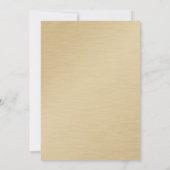 金ゴールドとブラックバルーン75番目の誕生日招待状 招待状 (裏面)