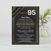 金ゴールドとブラックフォーマル高校懇親会 招待状 (スタンド正面)