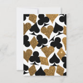 金ゴールドとブラックベガスデスティニー宿泊施設 招待状 (裏面)