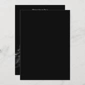 金ゴールドとブラックマスカレードスウィート16ボール招待状 招待状 (正面/裏面)