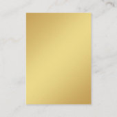 金ゴールドとブラックモダンスクリプミニマルトの詳細 エンクロージャーカード (裏面)