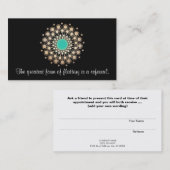 金ゴールドとブラック華美ロータスマンダラ紹介カード 紹介カード (正面/裏面)