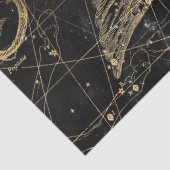 金ゴールドとブラック銀河系スターマップシリーズデザイン11 薄葉紙 (詳細)