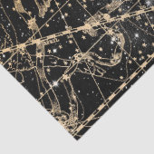 金ゴールドとブラック銀河系スターマップシリーズデザイン12 薄葉紙 (詳細)