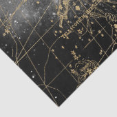 金ゴールドとブラック銀河系スターマップシリーズデザイン2 薄葉紙 (詳細)