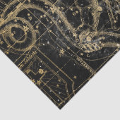 金ゴールドとブラック銀河系スターマップシリーズデザイン5 薄葉紙 (詳細)