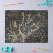 金ゴールドとブラック銀河系スターマップシリーズデザイン6 薄葉紙 (クラフト)