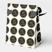 金ゴールドとブラック50周年記念お祝い フェイバーボックス (裏面サイド)