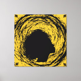 金ゴールドとブラック キャンバスプリント