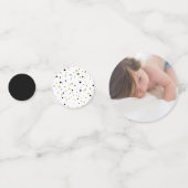 金ゴールドとブラック |バルーン1st誕生日パーティー コンフェッティ (正面)