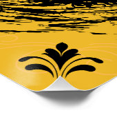 金ゴールドとブラック ポスター (コーナー)