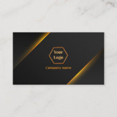 金ゴールドとブラック 名刺 (正面)