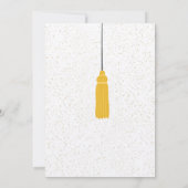 金ゴールドとブラックPHD卒業 – カードシャワー 招待状 (裏面)