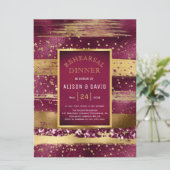 金ゴールドとブルゴーニュ絵を描ーのストロークのリハーサル 招待状 (スタンド正面)