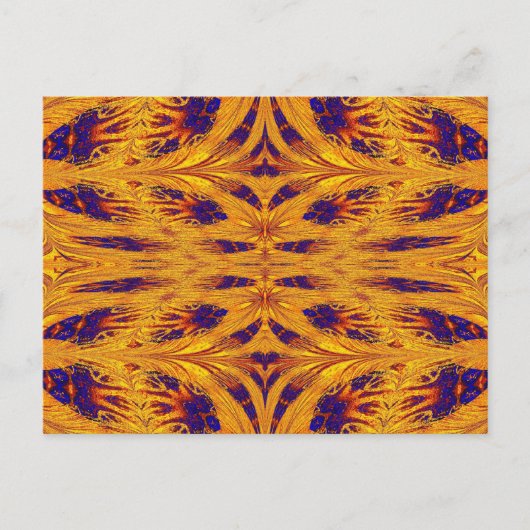 金ゴールドとブルーナスマ11 ポストカード (正面)
