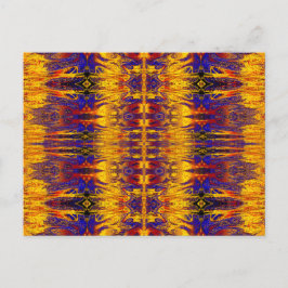 金ゴールドとブルーナスマ1 ポストカード