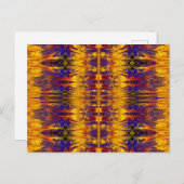 金ゴールドとブルーナスマ1 ポストカード (正面/裏面)