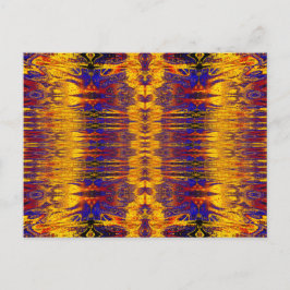 金ゴールドとブルーナスマ3 ポストカード