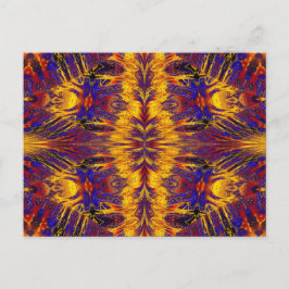 金ゴールドとブルーナスマ4 ポストカード