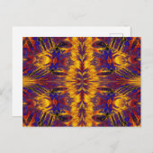 金ゴールドとブルーナスマ4 ポストカード (正面/裏面)