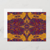 金ゴールドとブルーナスマ5 ポストカード (正面/裏面)