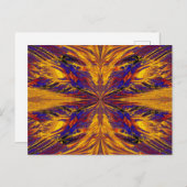 金ゴールドとブルーナスマ6 ポストカード (正面/裏面)