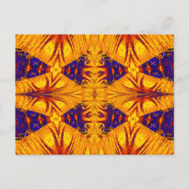 金ゴールドとブルーナスマ7 ポストカード