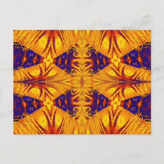 金ゴールドとブルーナスマ7 ポストカード (正面)