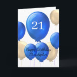 金ゴールドとブルーバルーン21st誕生日カード カード<br><div class="desc">あなたの人生のパーソナライズされた若い男に幸せな21歳の誕生日を望む特別な方法を探している？私たちパーソナライズされたの21歳の誕生日カードは彼にどれだけあなたの量を示す完璧な気に方法だ。金ゴールドと青い風船のデザインを備えたカスタマイズこのカードは、受取人の名前で前面に出ることができ、まさに一種の贈り物である。あなたはあなたの息子、孫、甥、友人のためのカードを探すかどうか、この21歳の誕生日カードパーソナライズされたは、必ず特別な日を作る。彼らが次の人生に乗り出す際考えに、彼らがあなたは彼ら最高のを望んでいることを彼らに示す完璧な方法だ。なぜ彼らが何年も大切にする誕生日カードを作るパーソナライズされたのに汎用の誕生日カードを手に入れるの来か?21日のパーソナライズされた誕生日カードを今日注文し、彼の日をさらに特別にする。</div>