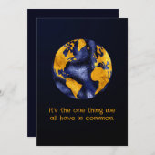 金ゴールドとブルーメタリックルックアースデイ (正面/裏面)