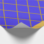 金ゴールドとブルーラッピング紙 ラッピングペーパー (角)