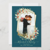 金ゴールドとホリ結婚したー&メリー |幾何学的な写真 シーズンカード (正面)