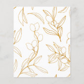 金ゴールドとホワイトオリーブの茎の個人的な文房具 (裏面)