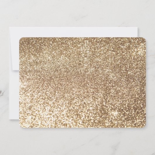 金ゴールドとホワイトカボチャ秋の結婚式ありがとう サンキューカード (裏面)