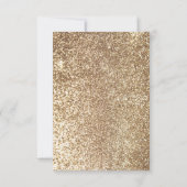 金ゴールドとホワイトカボチャ秋の結婚式RSVP 出欠カード (裏面)