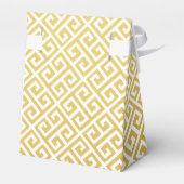 金ゴールドとホワイトギリシャ鍵パターン優先ボックス フェイバーボックス (裏面サイド)