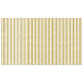 金ゴールドとホワイトシックストライプ テーブルクロス (正面(横))