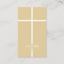 金ゴールドとホワイトシンプルクロス 名刺