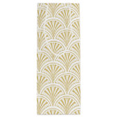 金ゴールドとホワイトデコファンパターン ワインギフトバッグ (裏面)