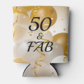 金ゴールドとホワイトバルーン50およびFAB 缶クーラー (正面)