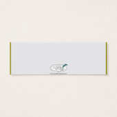 金ゴールドとホワイトマラボ結婚羽のドリンクのティッキ (裏面)