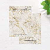 金ゴールドとホワイトマーブルイヤリング&ネックレスディスプレイ (デスク)