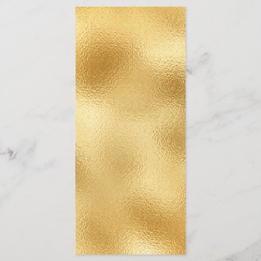 金ゴールドとホワイトメニュエレガントーグラムウェディングパーティー メニュー (裏面)