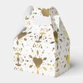 金ゴールドとホワイトレースハート結婚ズ フェイバーボックス (裏面サイド)