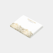 金ゴールドとホワイトヴィンテージペイズリーレース ポストイット (アングル)